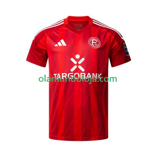 Camisola Fortuna Dusseldorf Homem Equipamento Primeiro 2024-2025 Manga Curta